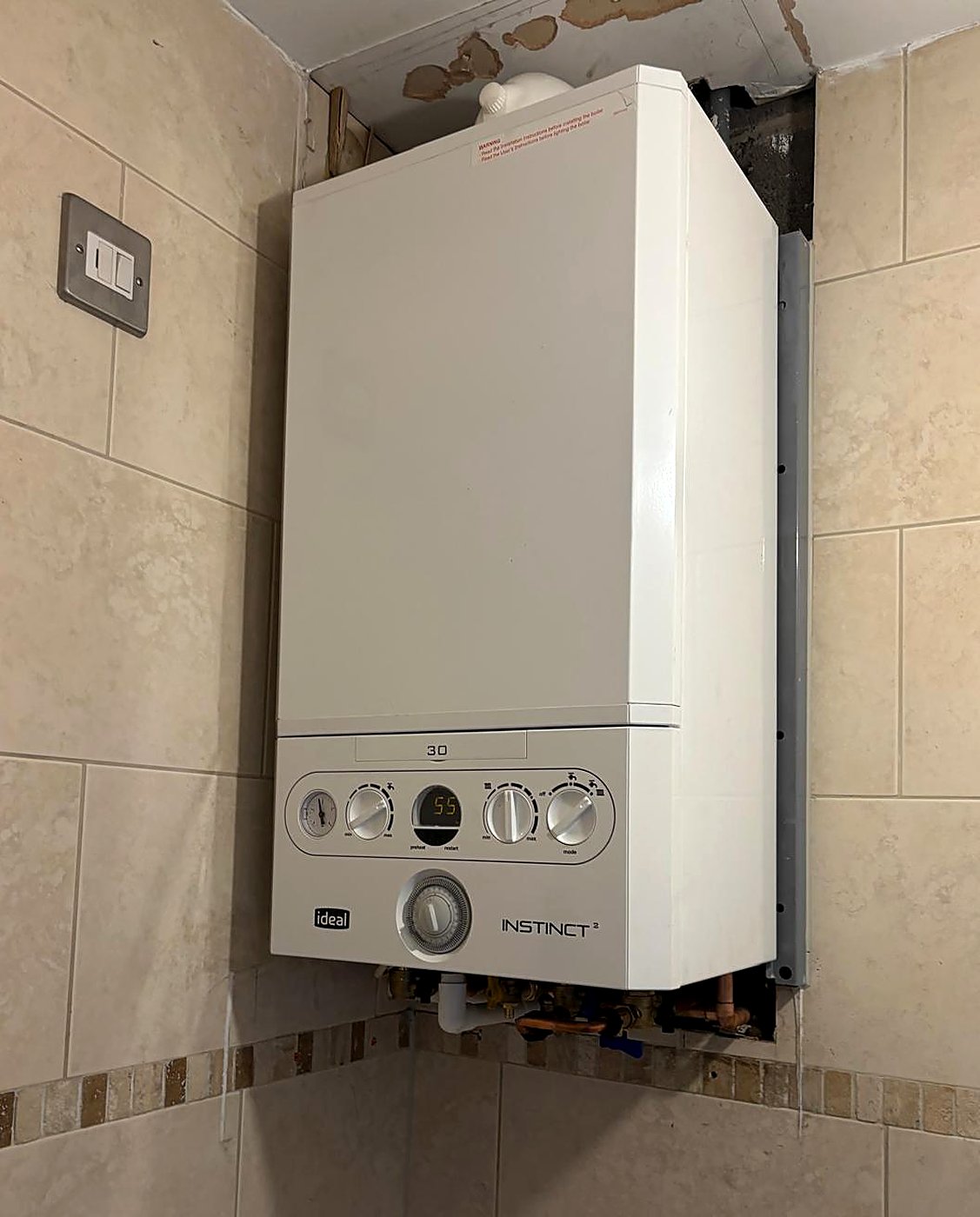 New Ideal boiler fitted and running